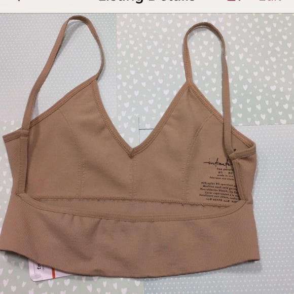 Intimately Free People Nude Low Back Bralette XS/S - Picture 8 of 8